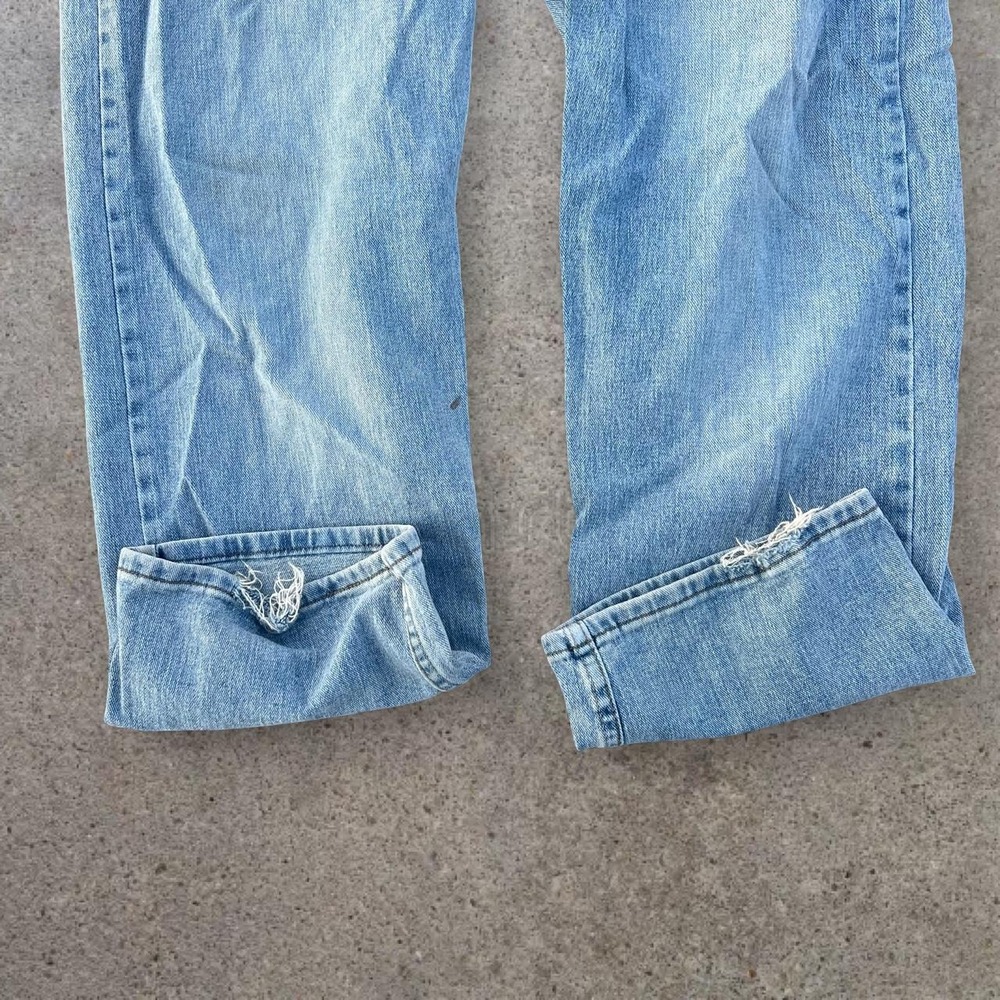 Wrangler‎ 5 Star Relaxed Fit Flex Denim Jeans Light Wash Distressed Mens 38x29 - Picture 5 of 7